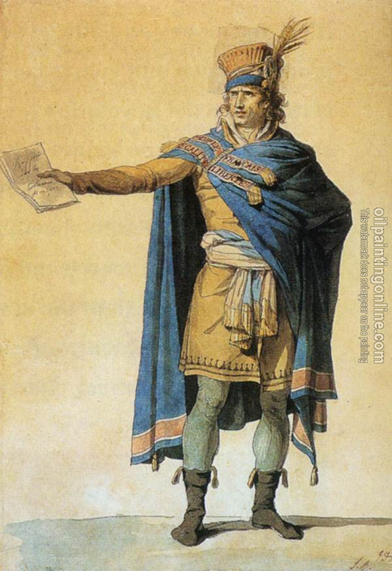 David, Jacques-Louis - The Representative of the People on Duty